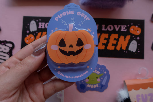 Jack-o-Lantern Phone & Kindle Grip