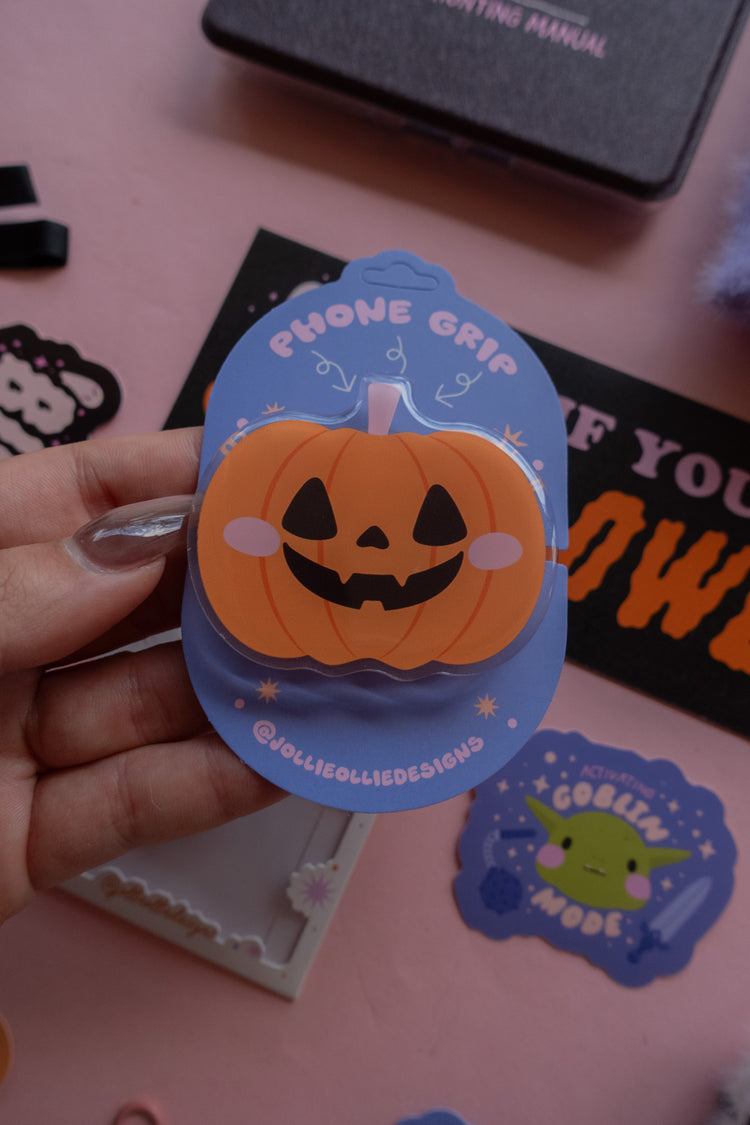 Jack-o-Lantern Phone & Kindle Grip
