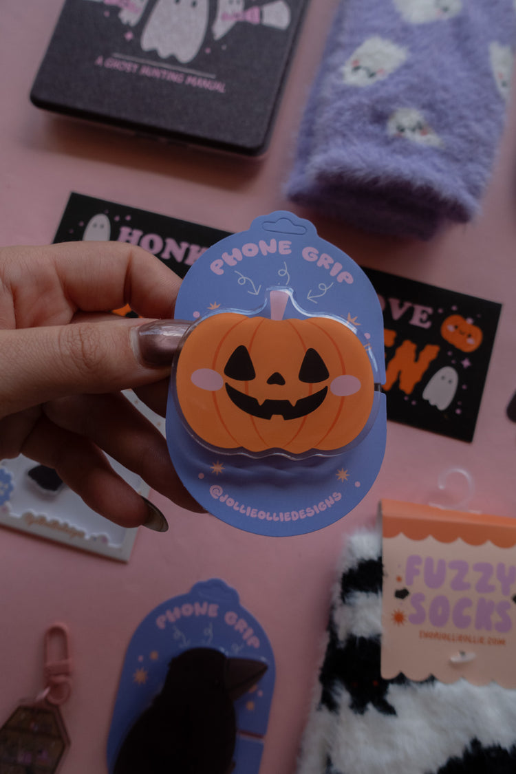 Jack-o-Lantern Phone & Kindle Grip