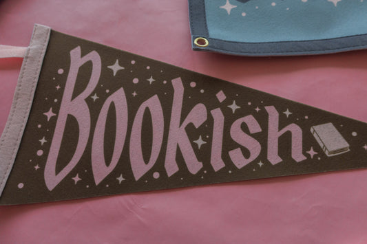 Bookish Felt Pennant Flag