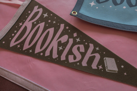 Bookish Felt Pennant Flag