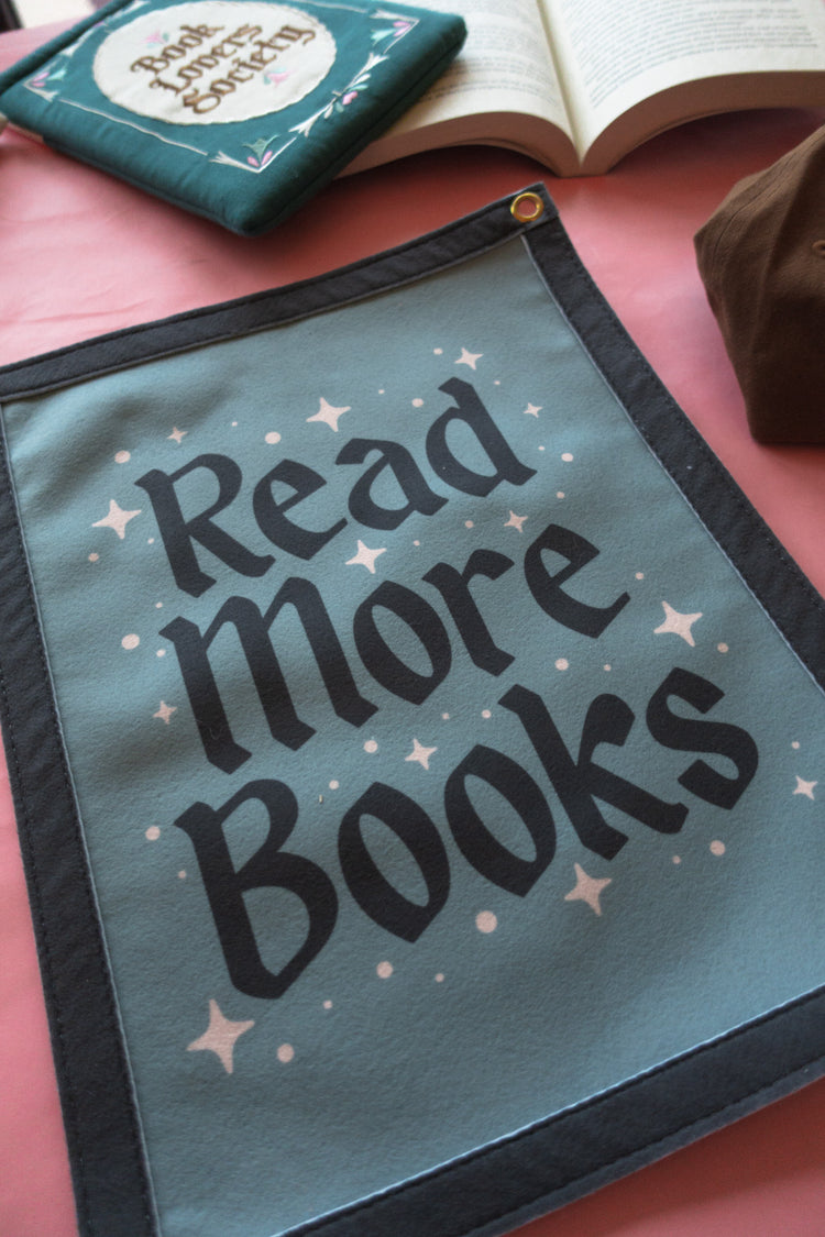 Read More Books Felt Banner