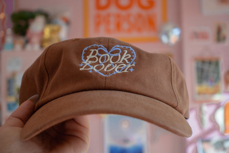 NEW COLOR!! Book Lover Baseball Hat [brown]