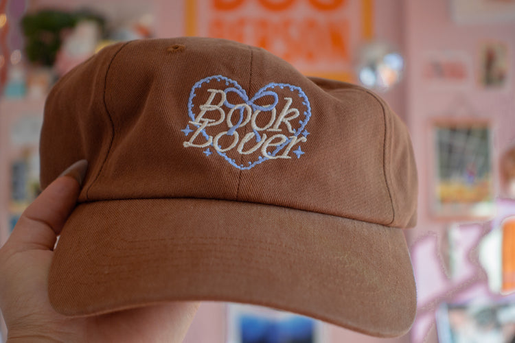NEW COLOR!! Book Lover Baseball Hat [brown]