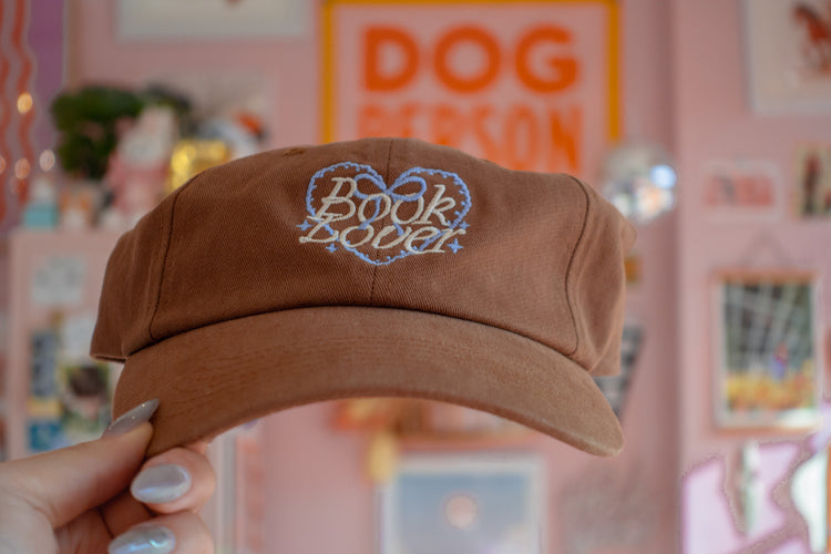 NEW COLOR!! Book Lover Baseball Hat [brown]