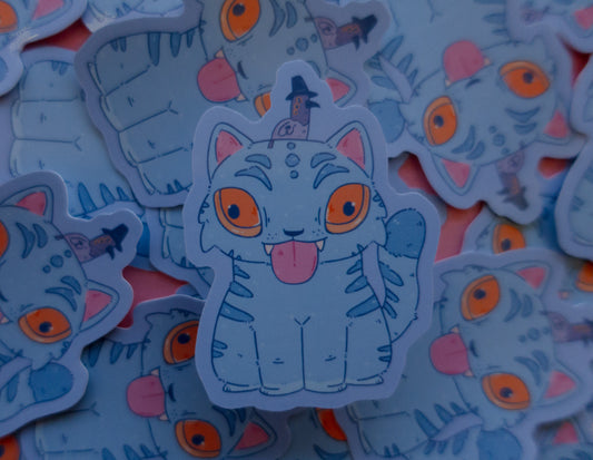 Derpy Tiger Sticker