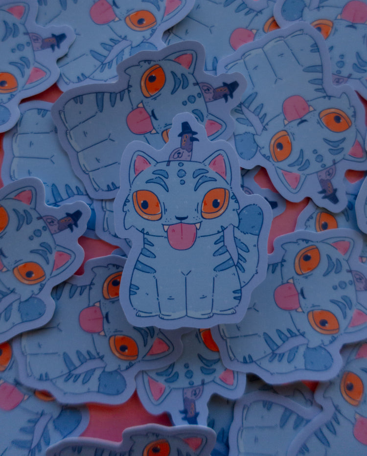 Derpy Tiger Sticker