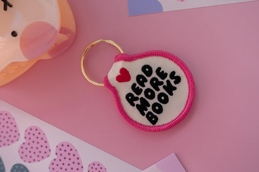 Read More Books Patch Keychain