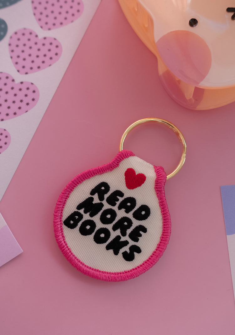 Read More Books Patch Keychain