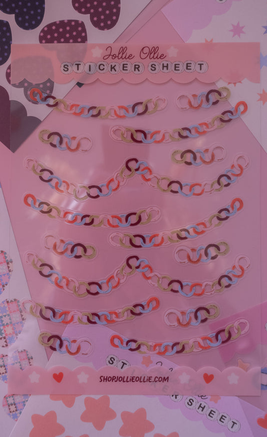 Paperchains Clear Sticker Sheet