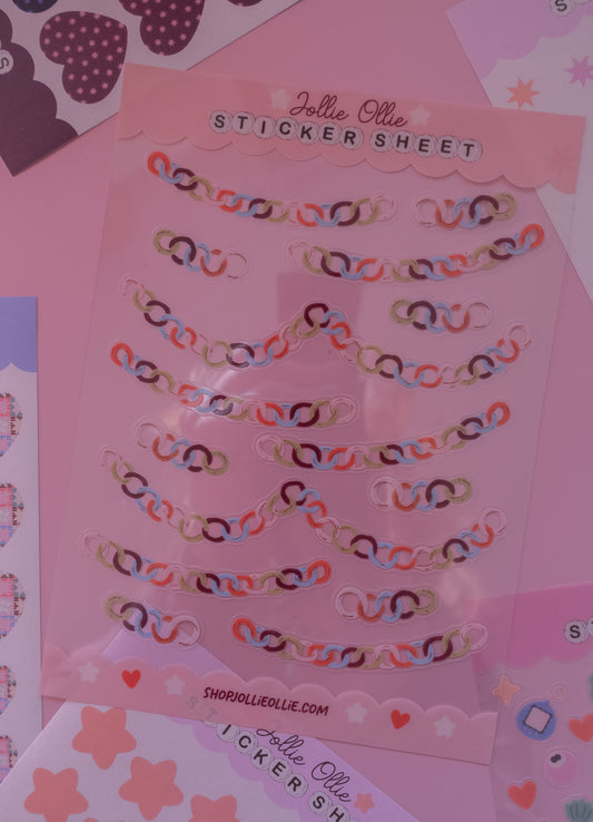 Paperchains Clear Sticker Sheet