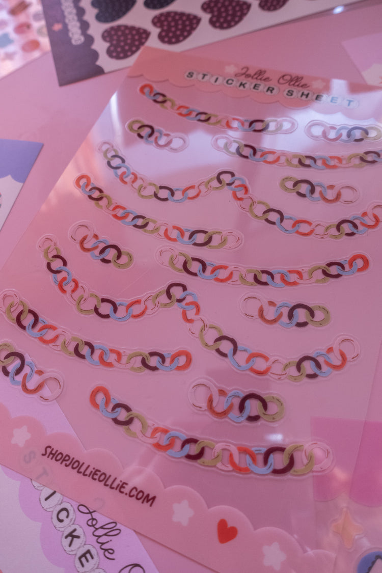 Paperchains Clear Sticker Sheet