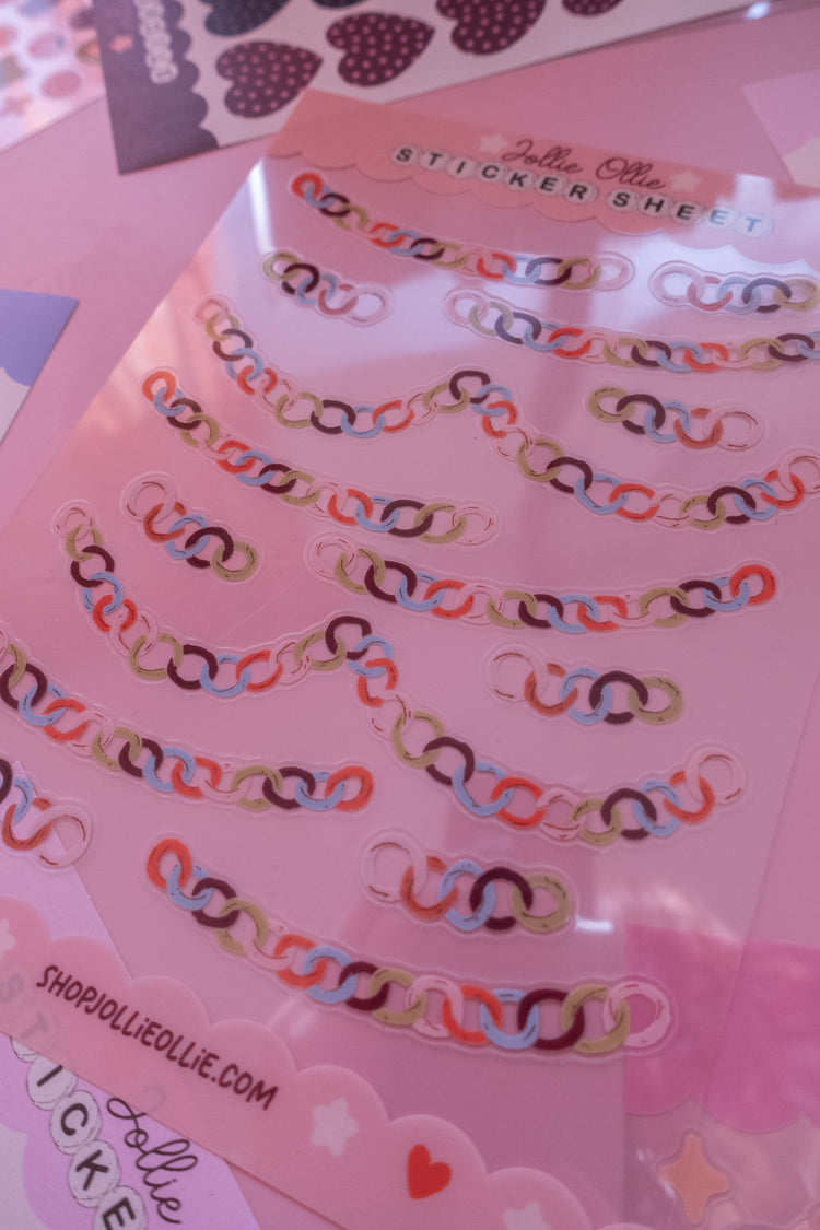 Paperchains Clear Sticker Sheet