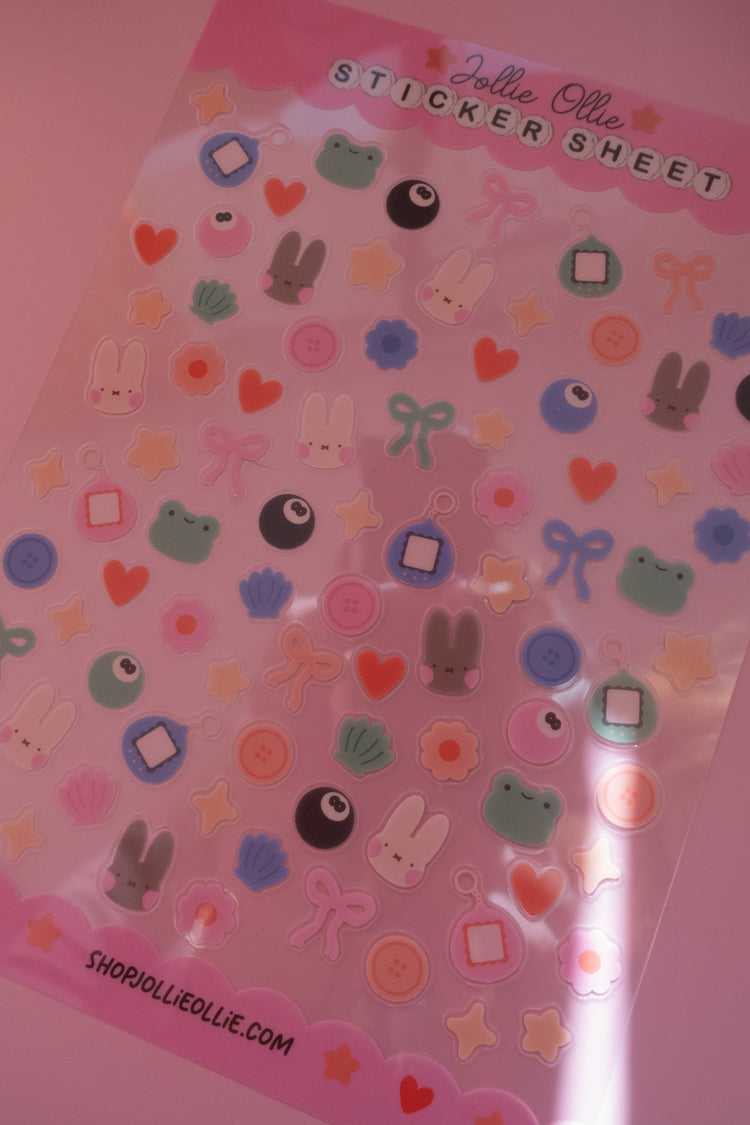 Trinkets Clear Sticker Sheet