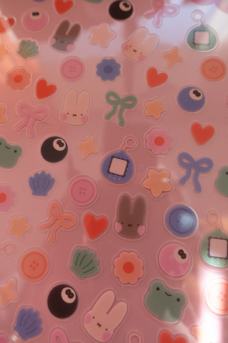 Trinkets Clear Sticker Sheet