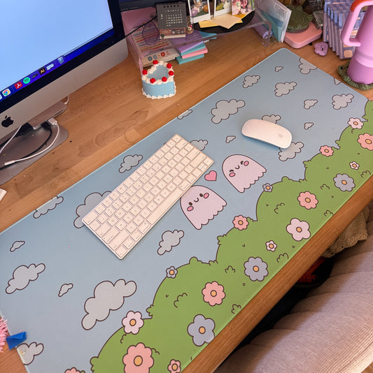 Ghostie Friends Desk Mat