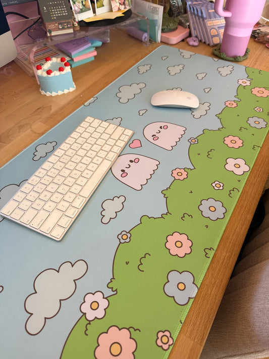 Ghostie Friends Desk Mat