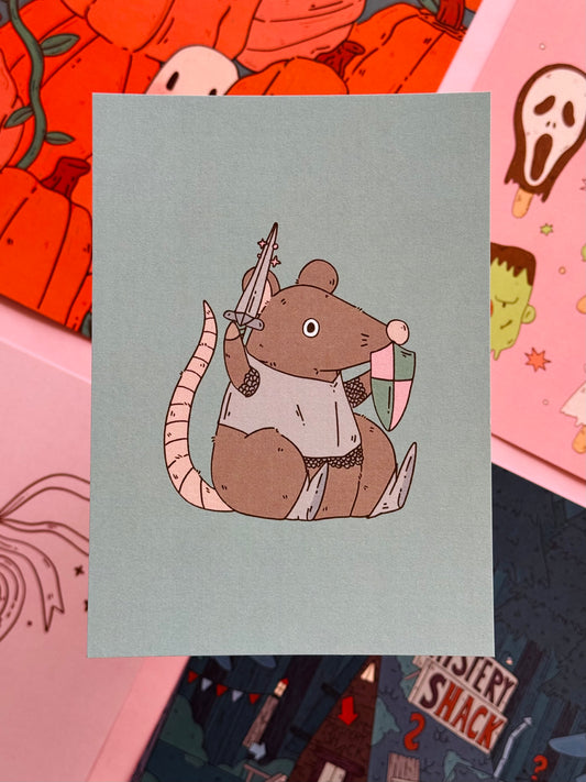 Knight Ranger Rat 5x7 Print