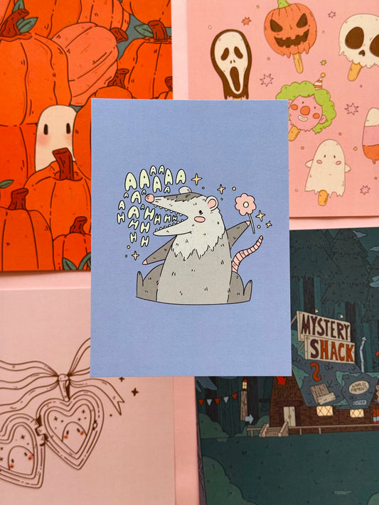 Screaming Possum 5x7 Print