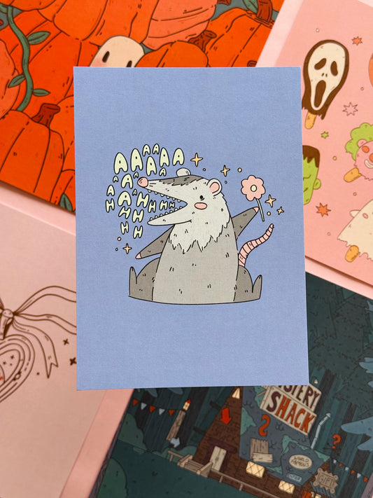 Screaming Possum 5x7 Print