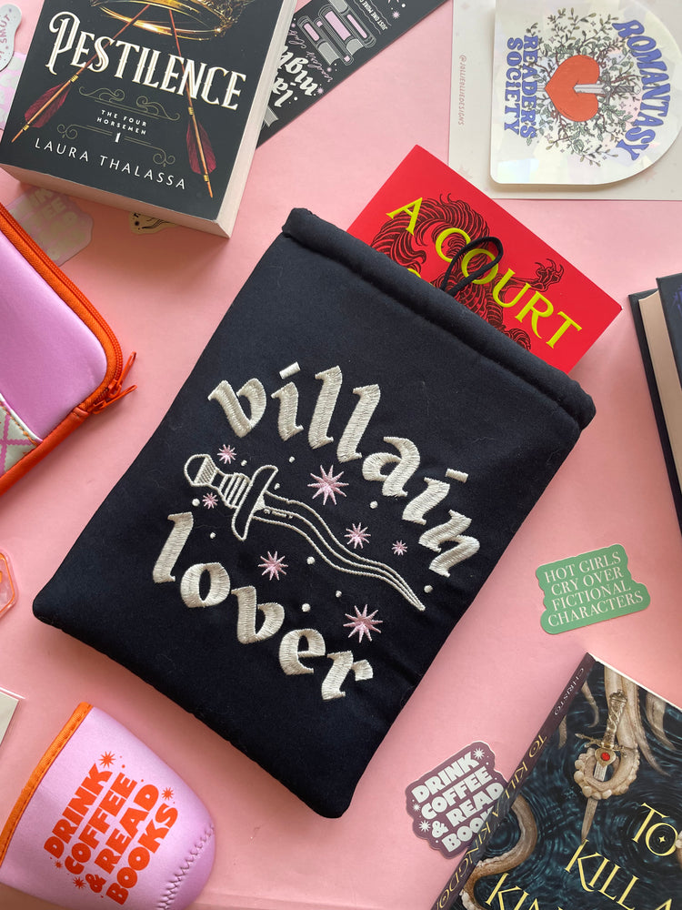 Villain Lover Embroidered Book/Kindle Sleeve