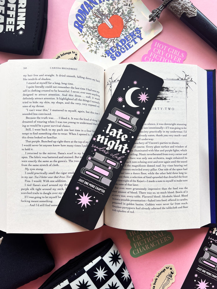 Late Night Readers Paper Bookmark