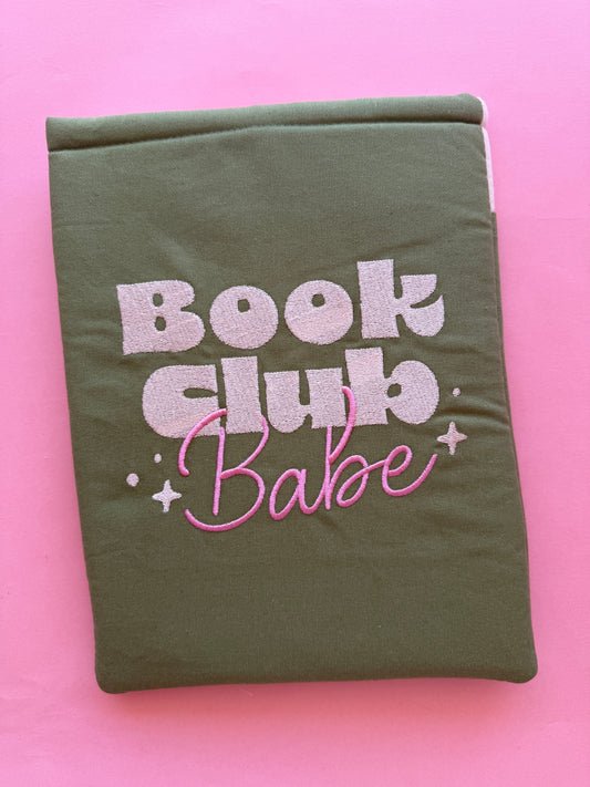 Book Club Babe Embroidered Book & Kindle/E-Reader Sleeve