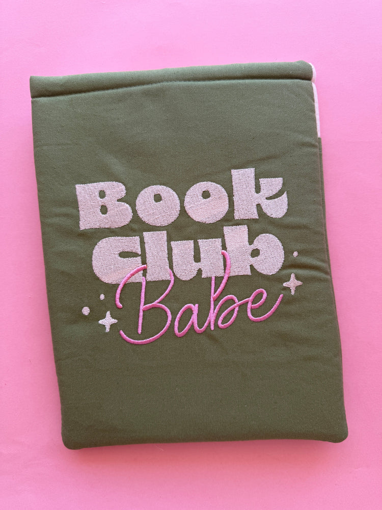 Book Club Babe Embroidered Book & Kindle/E-Reader Sleeve