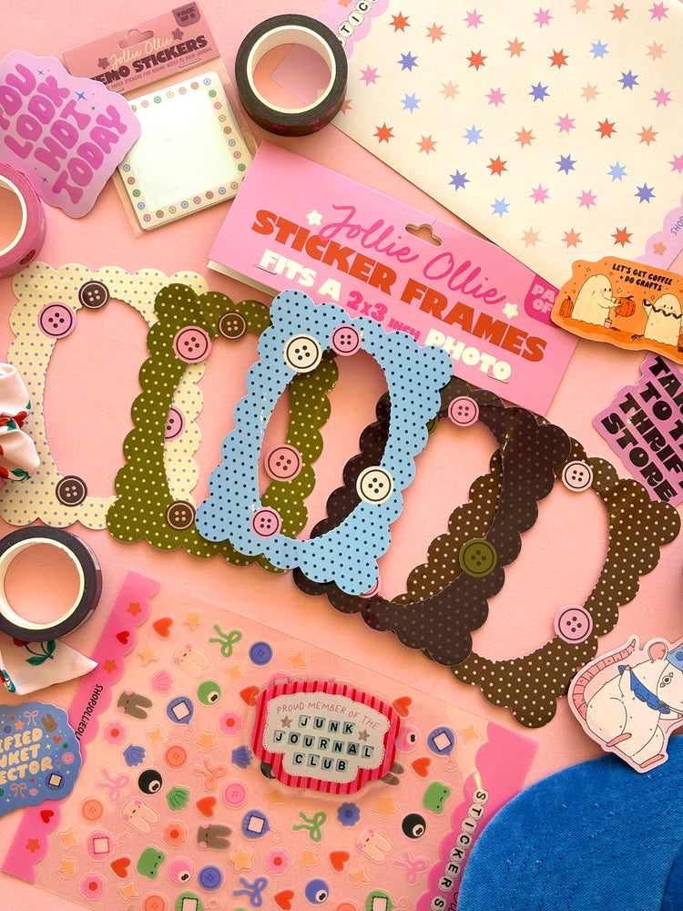 Button Sticker Frame Pack