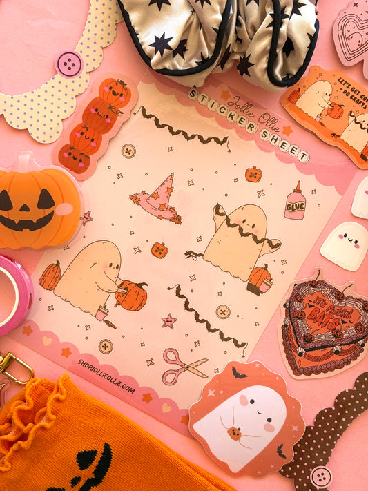 Crafty Ghosts Sticker Sheet