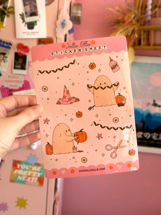 Crafty Ghosts Sticker Sheet