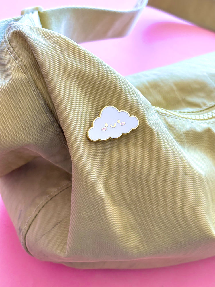 Happy Cloud Enamel Pin