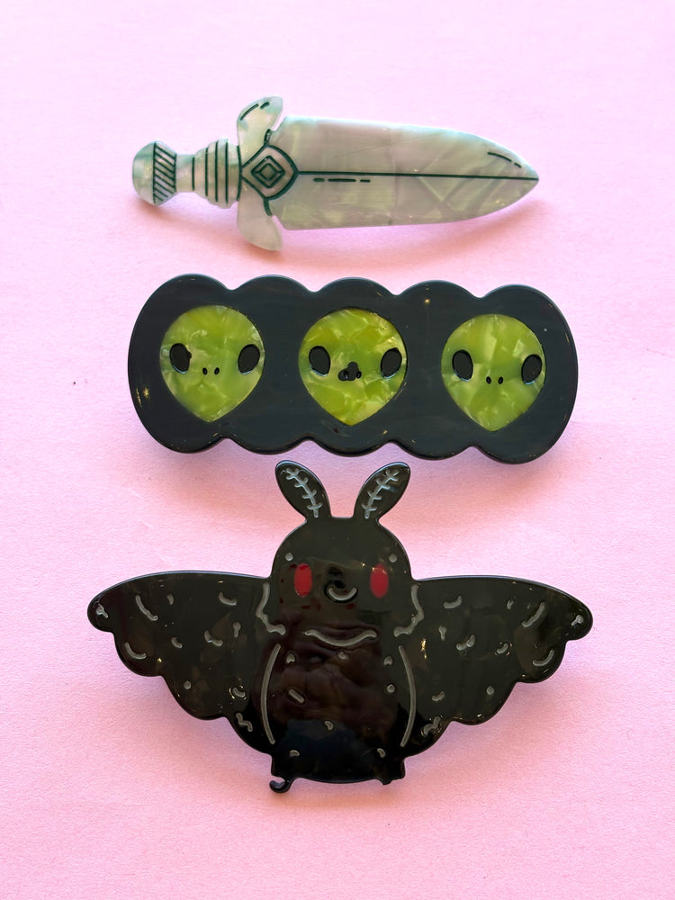 HALLOWEEN B-GRADE Hair Claws + Barrettes