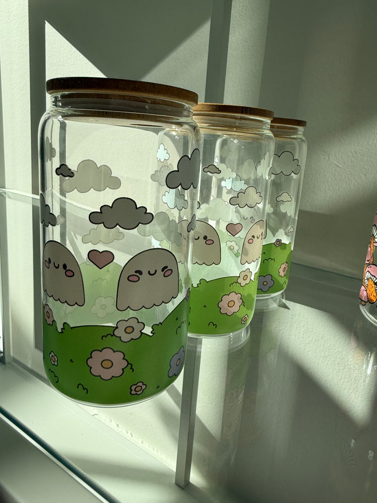 Ghostie Fields Glass Cup
