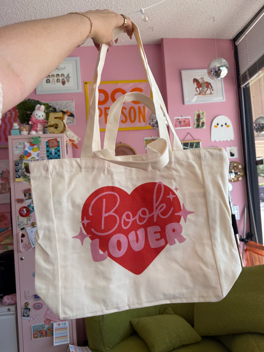 Book Lover Canvas Bag