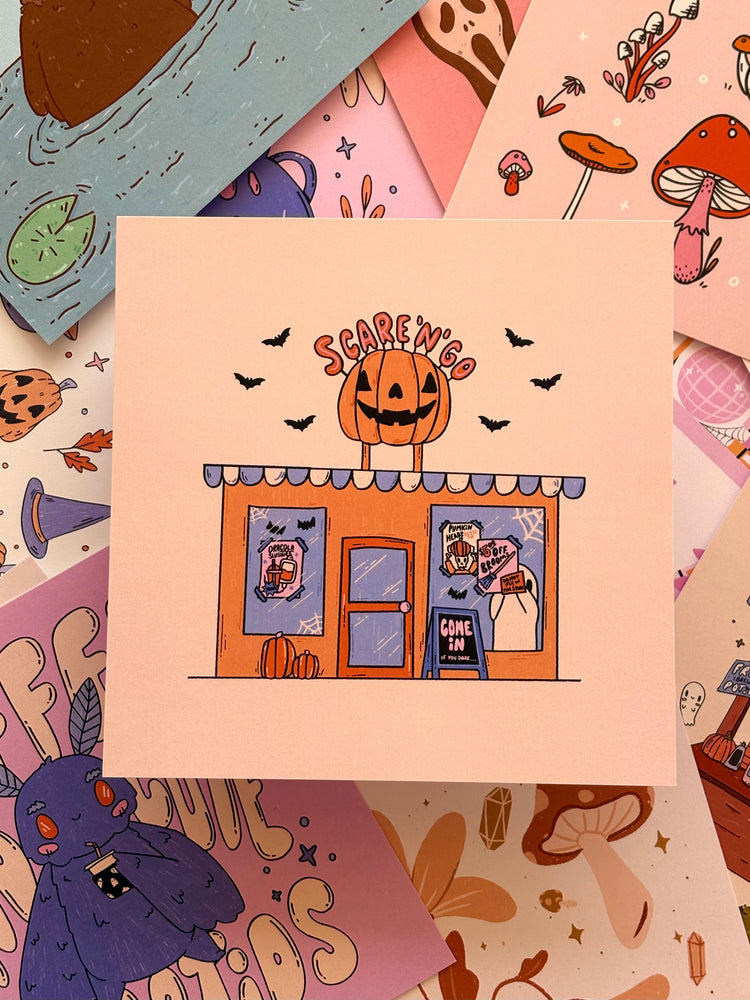 Scare N' Go 8x8 Print