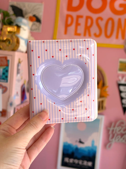 Hearts & Stripes Mini Photo Album