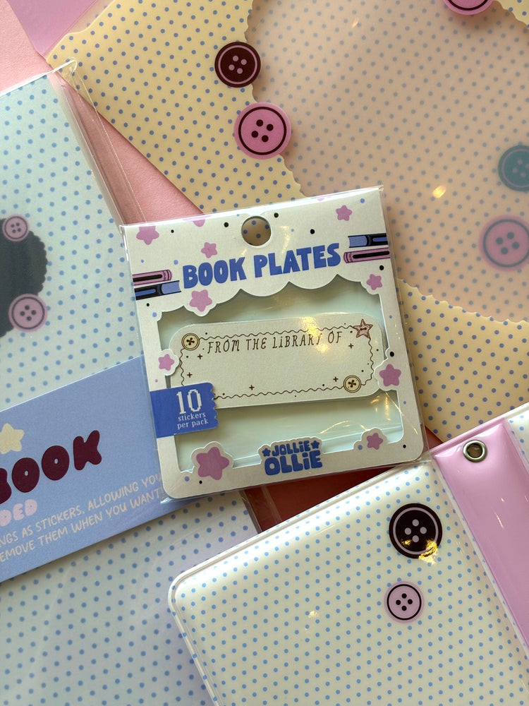 Buttons Book Plate Stickers