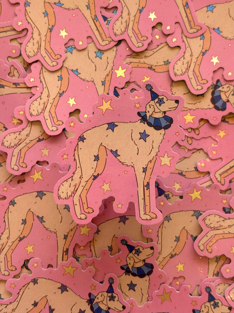 Jester Dog Sticker