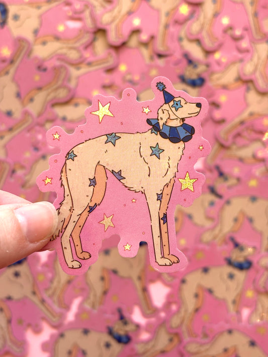 Jester Dog Sticker