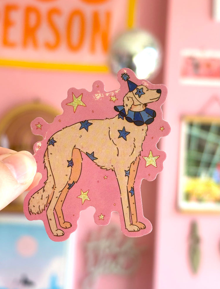 Jester Dog Sticker