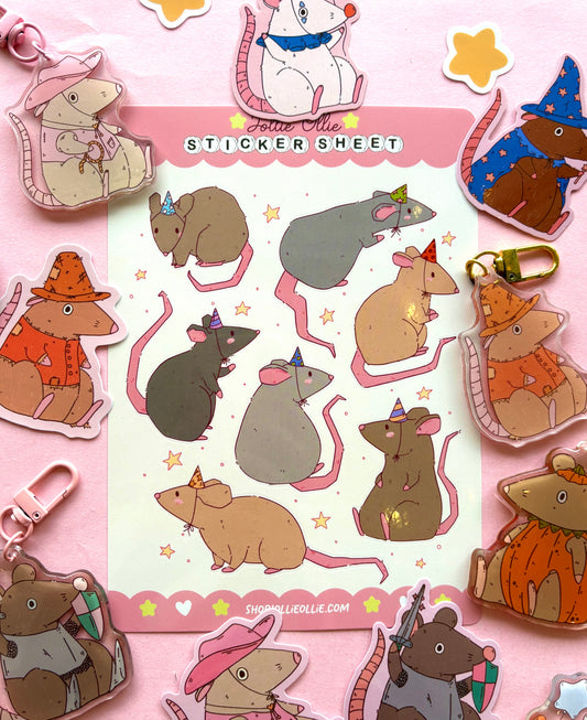 Rats Sticker Sheet