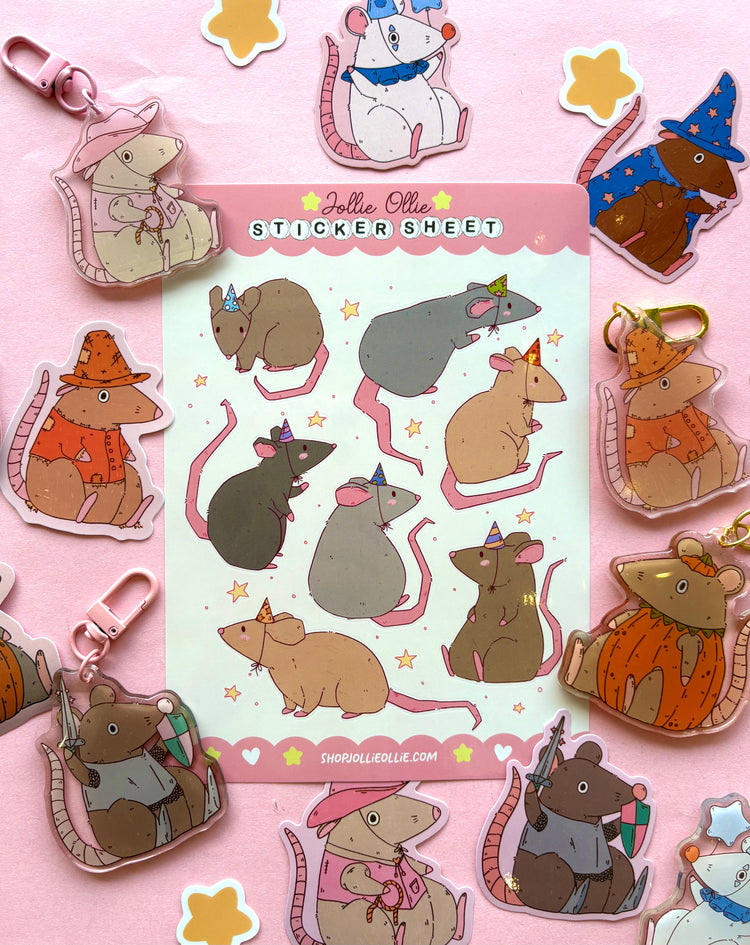 Rats Sticker Sheet