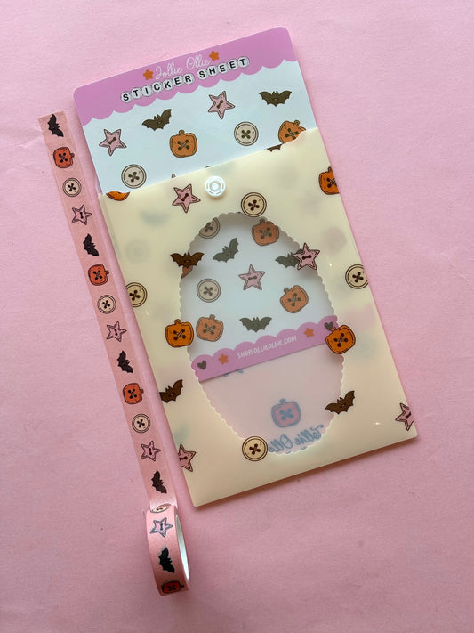Spooky Buttons Sticker Sheet