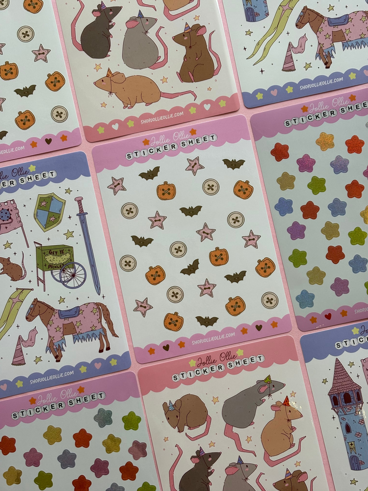 Spooky Buttons Sticker Sheet