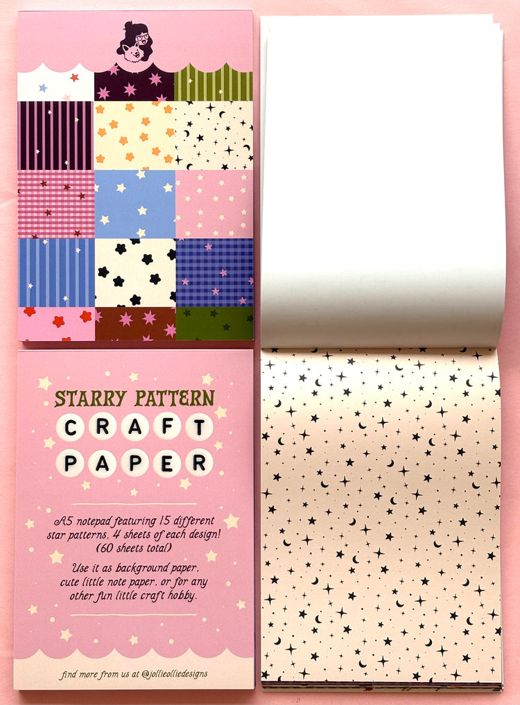 Starry Pattern Journal Notepad