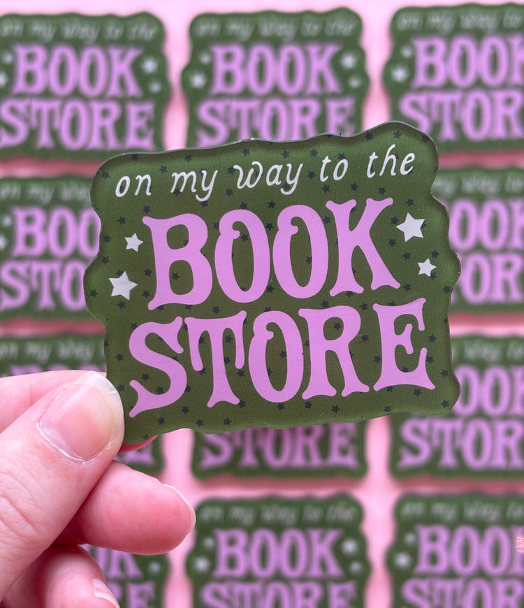 Green Stars Bookstore Acrylic Fridge Magnet