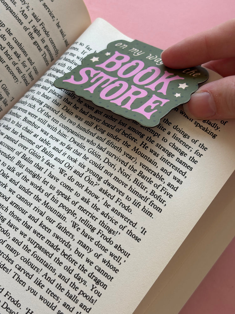 Green Stars Bookstore Magnetic Bookmark
