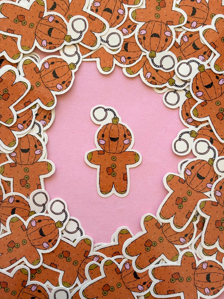 Plushie Pumpkin Jack Sticker
