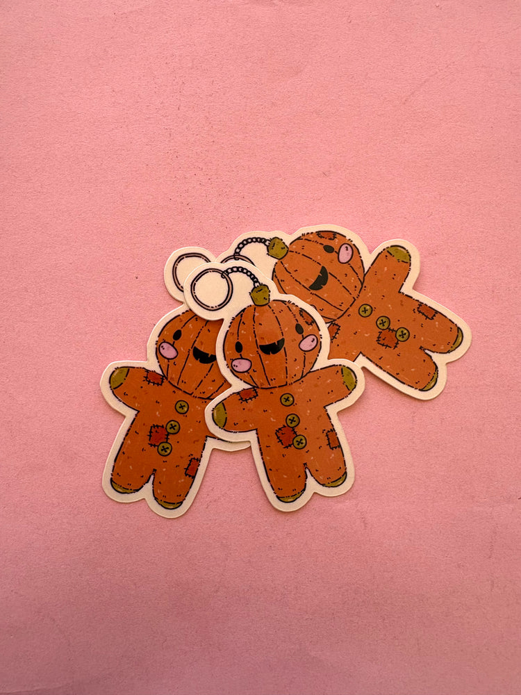 Plushie Pumpkin Jack Sticker